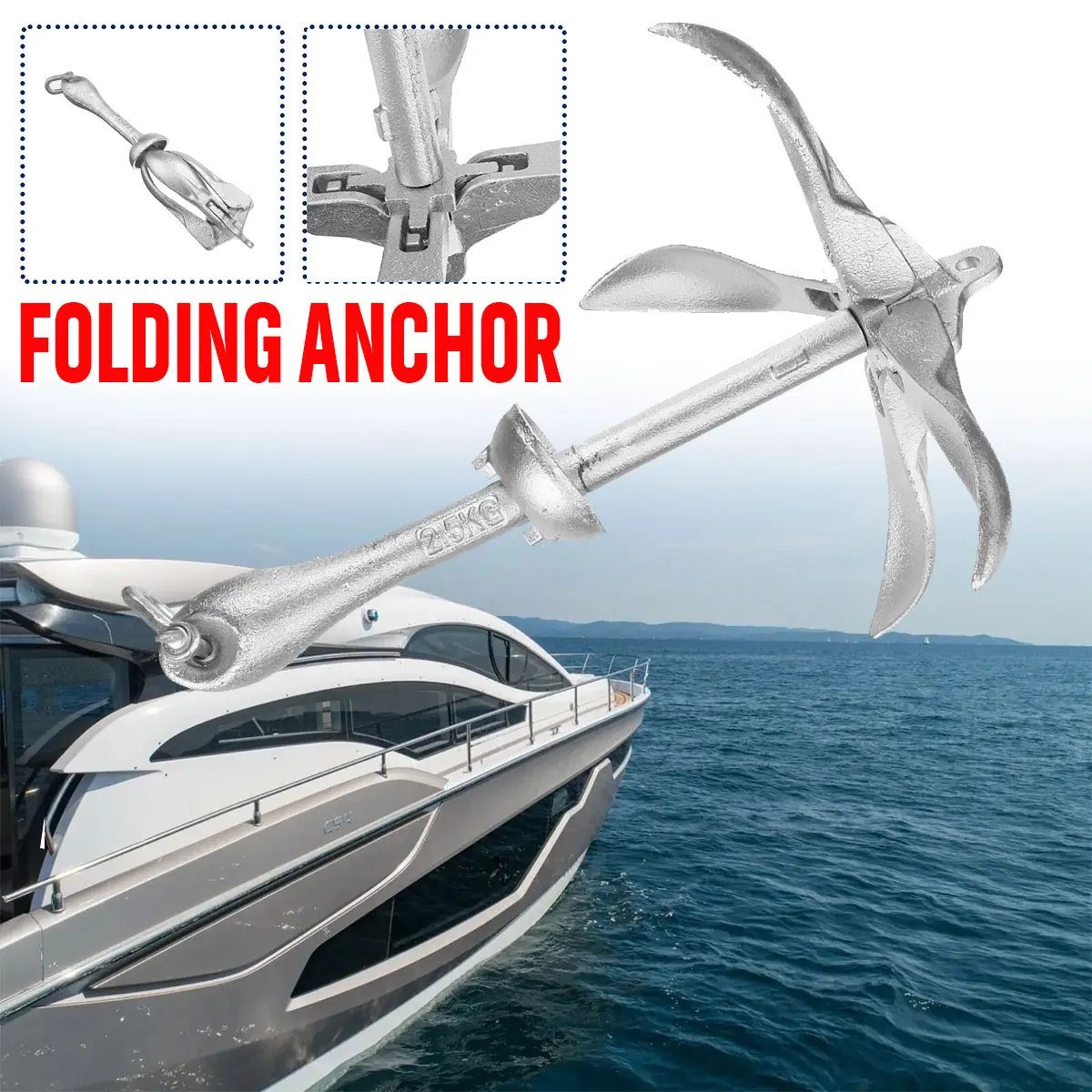 2,5 кг/3,2 кг для морской яхты – обзор и цена Fishing Boat Anchor