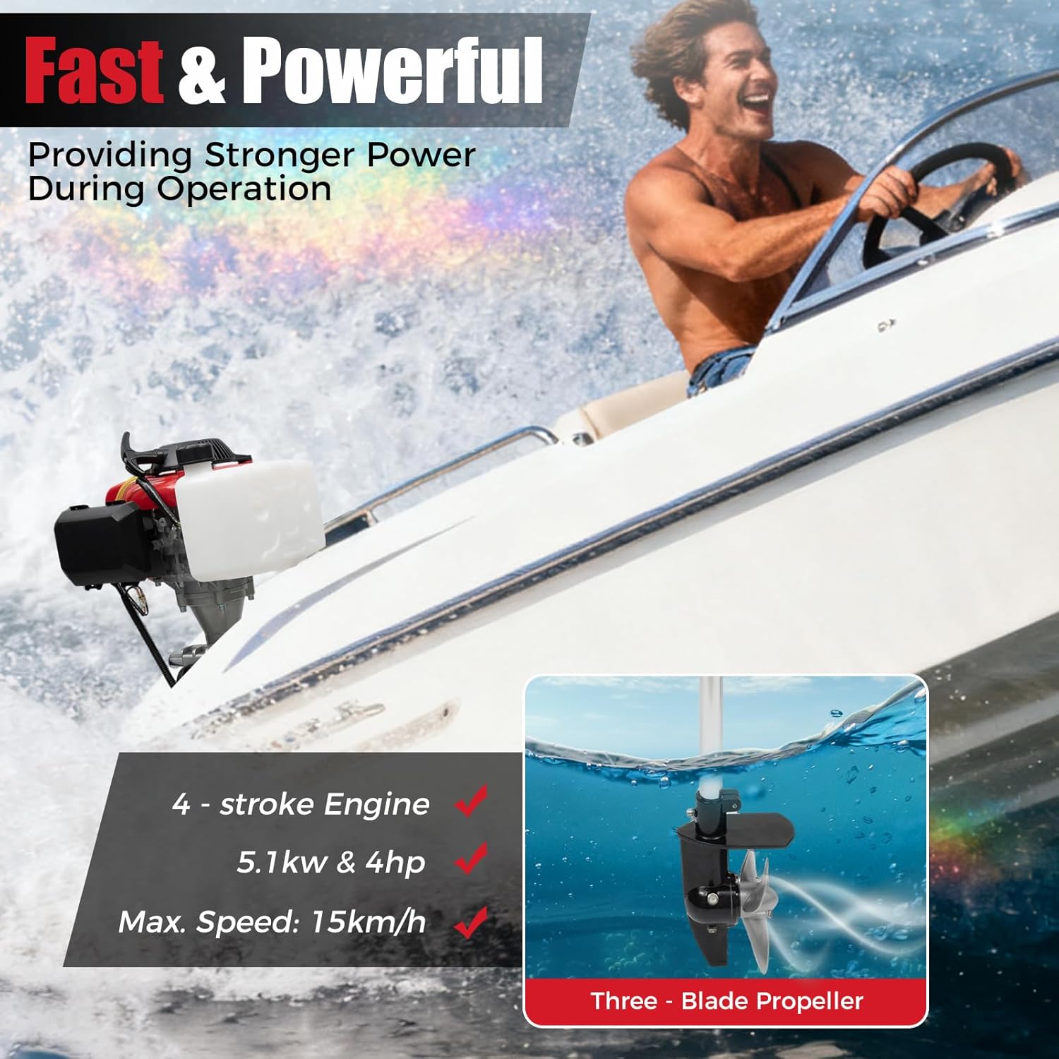 Подвесной лодочный мотор мощно – обзор и цена Fishing Boat Outboard Motor